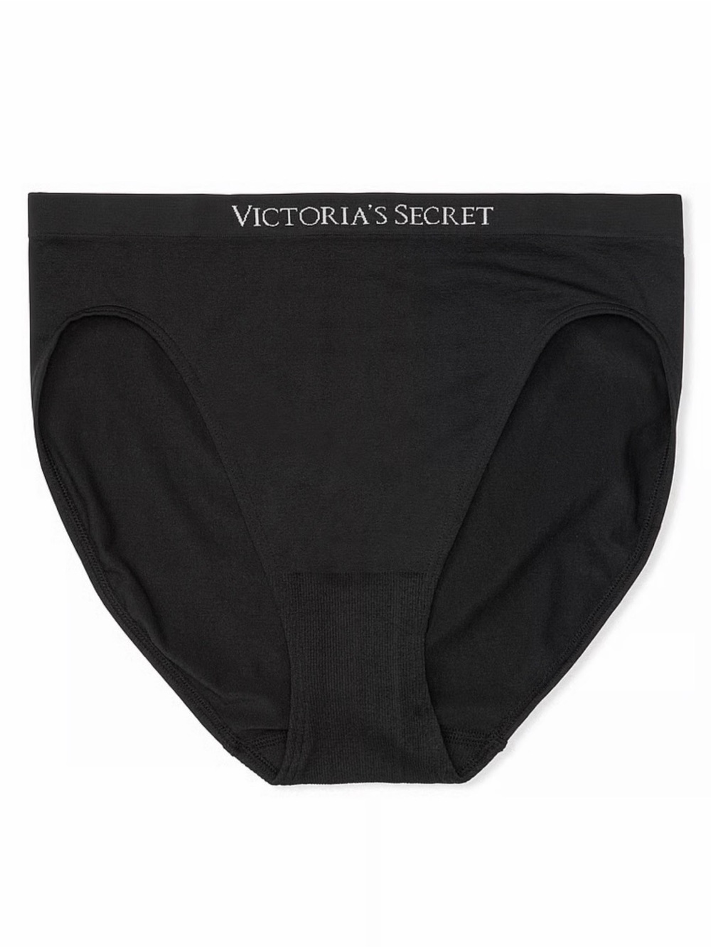 Victoria’s Secret Black Seamless High Leg Brief Panty XL